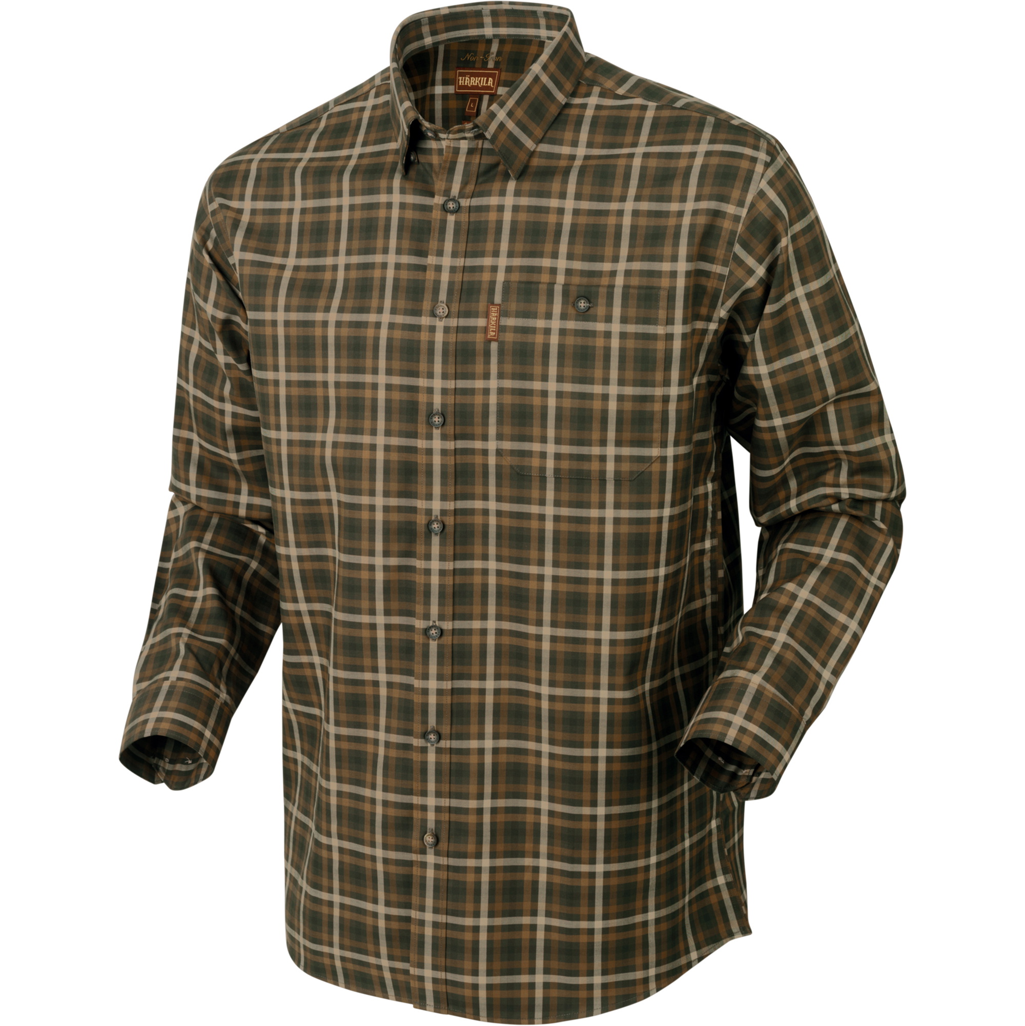 Harkila Mens Milford Shirt 140106415 - Beech Green Check